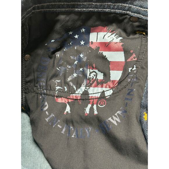 Diesel Jeans Men 30x34 Buster Regular Slim Tapered Button Fly Dark Wash Designer - Picture 8 of 13